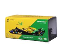 MODELLINO AUTO STATICO BURAGO MCLAREN F1 MCL38 NORRIS MONACO 2024 VETRINA 1:43