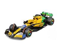 BBurago Modellino McLaren MCL38 F1 2024 Monaco GP Livrea Senna 30° Lando Norris 4 Scala 1:43