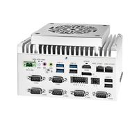 F1 Mini PC Fanless i5 1235U (10C12T, up to 4.4GHz), 2 x i210AT Gigabit LAN, 12th Gen Industriale Computer Linux, 16GB RAM 512GB NVMe SSD, 6 x RS232 COM, 8 Pin GPIO, USB3.2, 9-36V Auto Power On