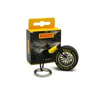 F1 Pirelli Motorsport Merchandising Ufficiale, Portachiavi a pneumatico in gomma, colore giallo medio