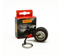 F1 Pirelli Motorsport Official Merchandise - Portachiavi in gomma - colore rosso lucido