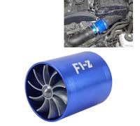 F1-Z Auto In Acciaio Universale Supercharger Doppia Doppia Turbina Aspirazione Aria Risparmio Carburante Turbo Turboing Caricatore Ventola Set kit