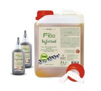 F100 Olio Lubrificante per Catena Bio Tanica 2L con Rubinetto e 2 Flaconi Vuoti
