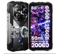 F113 5G 20000mAh/33W Telefono robusto sbloccato, 36 GB+256 GB/2 TB, MediaTek Dimensity 7050+Android 15 Gaming Phone, 6.7 pollici FHD+120Hz Gorilla Glass, 50m Ultra-Long-Range 64MP 4K Night Vision Cam
