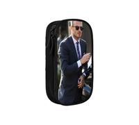 f117 David Beckham Pencil Case for Art Class Essentials - 10+ Slots for Brushes, Markers, Pencils (Durable Oxford) n117