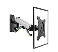 F120 Molla a Gas da 17-27 pollici Staffa for montaggio a parete for TV a movimento completo Supporto for monitor LCD Staffa for braccio in alluminio Argento Rotazione di 360 gradi(F120 SILVER)