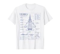 F15 Eagle US Fighter Airplane Jet Plane Aircraft Maglietta