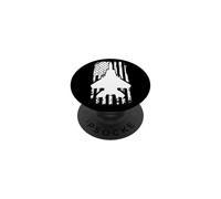 F15 Eagle US Flag Fighter Airplane Jet Plane Aircraft PopSockets PopGrip Adesivo