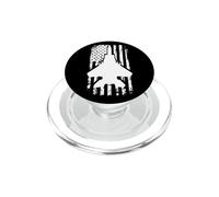 F15 Eagle US Flag Fighter Airplane Jet Plane Aircraft PopSockets PopGrip per MagSafe