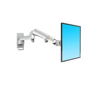 F150 Supporto da parete for monitor TV con molla a gas in alluminio da 3-12 kg, braccio doppio a movimento completo, supporto for monitor LCD da 24-35 pollici, supporto for LED(F150 Matte charcoal)