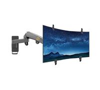 F150FP 3-12kg 75x75 100x100 Molla a Gas in Alluminio Rotante a 360 gradi for TV Staffa for Montaggio a Parete Bracci 17"-35" Staffa for Monitor LCD Installazione senza Fori(Matte Charcoal)