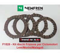 F1528 - KIT DISCHI FRIZIONE Guarniti "NewFren" per LEM Formula 50