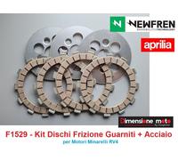 F1529 - KIT DISCHI FRIZIONE Guarniti NEWFREN per APRILIA AF1 50 Europa dal 1990