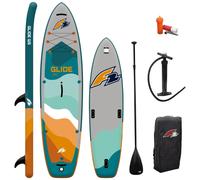F2 GLIDE 10.8 WS & Wing SUP Board Set Stand Up Paddle Windsurfoption Petrol