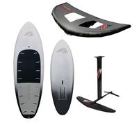 F2 Set Foilboard Starlit Squadra Grigio 115L + Alluminio Telo 1700 + Ala 5qm