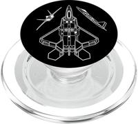 F22 Eagle Fighter Airplane Jet Plane Aircraft Sl Military PopSockets PopGrip per MagSafe