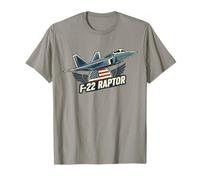 F22 Raptor Stealth Fighter Jet Aircraft Design Regalo Maglietta