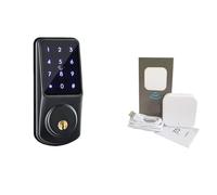 F23 Blocco deadbolt Smart Electronic Porte Blocco blocco di sblocco remoto App Inteligente CIRCUITO INTEGRATO Carta for la sicurezza domestica Smart Home,Sicurezza(Gray add Gateway)