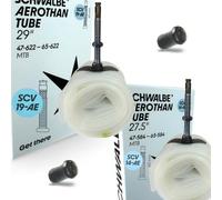 F26 Aerothan Light Camera d'aria 27,5"+29" compatibile con Schwalbe SCV14-AE + SCV19-AE Klick Valvola Mullet Set