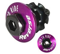 F26 Reverse - Tappo posteriore in alluminio, per mountain bike, Dirt Barspin, Freestyle Rotor M10, vite cava per cavo del freno