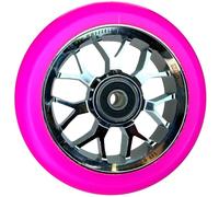 F26 - Ruota per monopattino Stunt Spy7, 110 mm, cromata/PU, colore: rosa | Con cuscinetti a sfera ABEC 11, per park, strada e freestyle