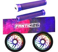 F26 Scooter Stunt Ricambi Odi Slx Manici 110mm Abec11 Rotoli Kreidebomb Lilla