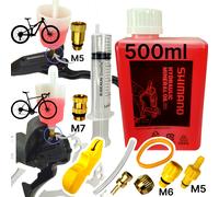F26 Servizio Entlüftungs Kit Shimano Mineral Olio MTB Città Bici Gravel M5 M7 M6