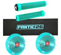 F26 Stunt-Scooter Ricambi Odi SLX Manopole 110Mm Abec11 Ruote Griptape Turchese