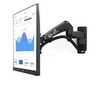 F300 F150 Molla a gas Supporto for monitor da parete for TV LED da 24-35 pollici Braccio di montaggio ergonomico Max. VESA 100 * 100 mm Caricamento 3-12 kg(F300-Black)