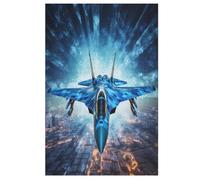F35 Aircraft Legno Puzzle 1000 Pezzi,Per Adulti E Giovani,Challenge,Puzzle 3d Impossibili, Stampa Di Alta Qualità Regalo 78×53cm