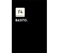 F4 Basito Diario, Notebook, Libro per Appunti, Scrivere, Disegnare, Ricordi, Quaderno da Disegno: Copertina Flessibile, 100 pagine, misura 15.24x22.86 cm, Bianco e Nero