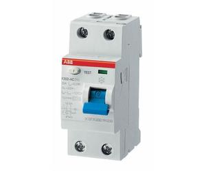 F427803 2CSF202001R2250 AC25A 100MA INTERRUTTORE DIFFERENZIALE PURO 2P SALVAVITA