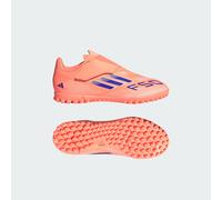 F50 Club Hook-and-Loop Turf Boots Kids Beam Orange / Lucid Blue / Cloud White 38