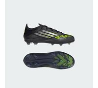 F50 Elite Firm Ground Boots Kids Core Black / Iron Metallic / Lucid Lemon 31
