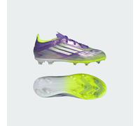 F50 Elite Firm Ground Boots Kids Purple Rush / Cloud White / Lucid Lemon 31 1/2