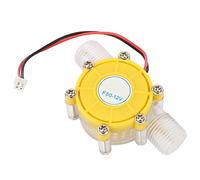 F50 Hydro Generatore a Turbina Regolato DC Mini Hydro Power Generator Flusso D'acqua Pompa Turbina Caricatore D'acqua Idroelettrico a Basso Rumore (F50 12V giallo trasparente)