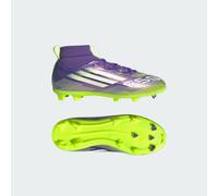 F50 League Mid Firm / Multi-Ground Stivali Bambino Purple Rush / Cloud White / Lucid Lemon 30
