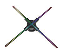 F60 Proiettore di ologramma 3D Ventilatore di visualizzazione pubblicitario Lettore a Parete 3D Naked Eye 2K HD LED Video Ventilatore con Foto con 720 Pezzi Perline LED Segnale