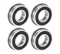 F6004-2RS Flangiato Sfera Cuscinetto 20x42x12mm Cromato Acciaio Cuscinetti 4pz