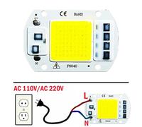 F6040 20W/30W/50W AC 220V COB Modulo LED Chip Diodi Lampada Lampadina per Fuoco Esterno Faretto Giardino Perline Luce Integrate