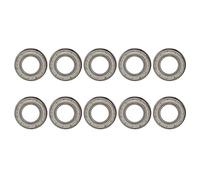 F690 Series Deep Groove Ball Bearings 10Pcs | Flange Design for Easy Installation | Double Guarded for Printers/Copiers/Electrical Equipment | High Carbon Chrome Alloy Steel (F6903ZZ)