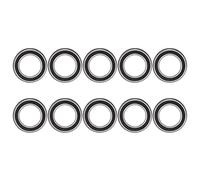 F690 Series Deep Groove Ball Bearings 10Pcs | Flange Design for Easy Installation | Double Guarded for Printers/Copiers/Electrical Equipment | High Carbon Chrome Alloy Steel (F6906ZZ)