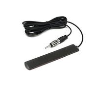 F72S Autoradio FM Antenna - Antenna a disco autoadesiva con adattatore DIN, cavo da 3 m, facile installazione e compatibilità universale per auto, camion e SUV