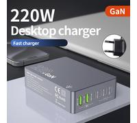F8A Ricarica Stazione 6 porte USB Caricabatterie rapido PD100W Ricarica Supporto