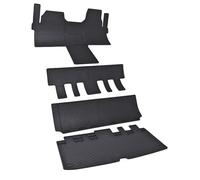 F906226-905854-906042-223B Tappeti in gomma su misura compatibile con Tourneo Custom 8 posti dal 2024-Anterior + 2 file + Baule