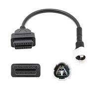F96CS OBD2 cavo adattatore 30 cm per moto Yamaha 3 pin OBD2 diagnostica lettura errori interfaccia moto su OBD II 16 Pin Diagnostor cavo di collegamento