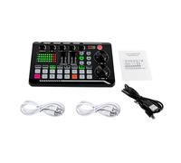 F998 Pro Scheda audio Bluetooth Audio Interface Mixer per Live Streaming Registrazione Ingresso Alimentazione Fantasma Stereo DJ Mixer per registrazione, Live Streaming