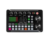 F998 Pro Sound Card, Bluetooth Audio Interface - Mixer per Live Streaming, Recording, Podcast, Studio, Home Studio Use