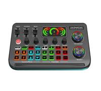 F999 Live Sound Card Voice Changer Trasmissione uditiva Digitale Conversione Lossless Per Cantare Online