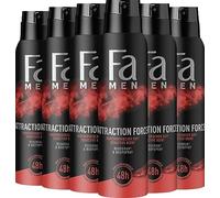FA Deodorante da uomo & spray Attraction Force, confezione da 6 (6 x 150 ml)